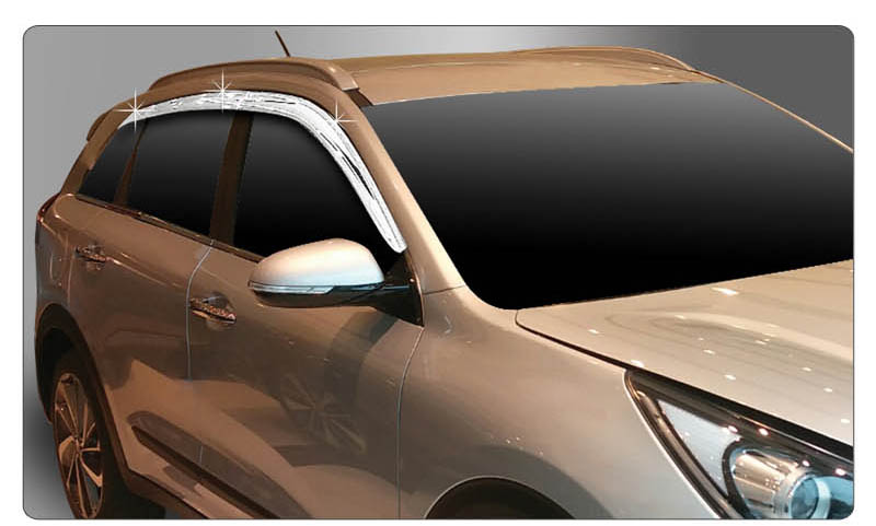 [ Niro auto parts ] Chrome Window Sun Visor for Kia Niro